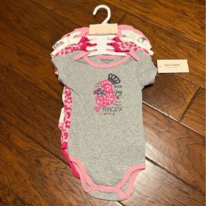 Juicy Couture Onesie Set of 5- 6/9 months